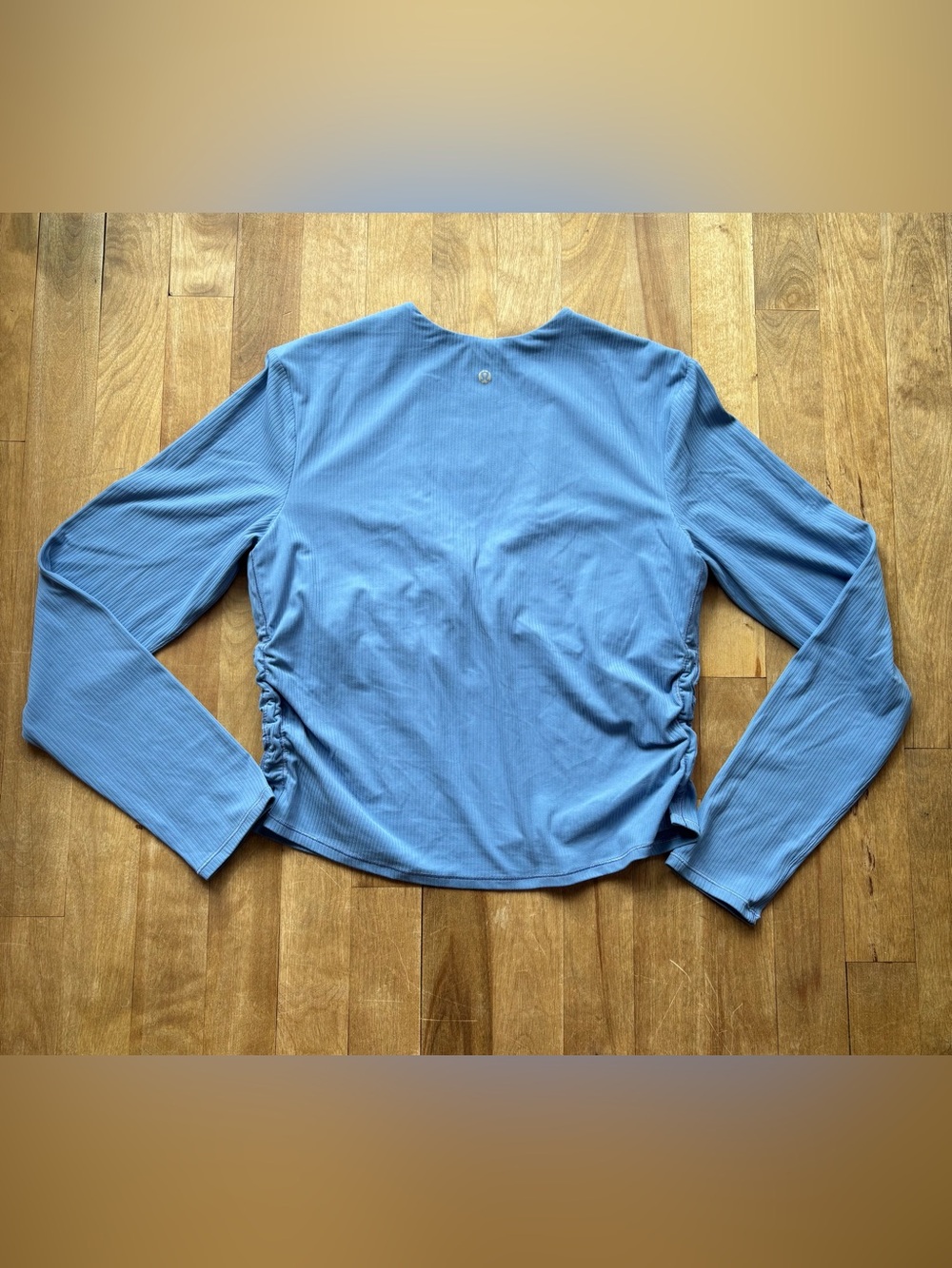 Lululemon athletica Periwinkle Blue Ribbed V-Neck Long Sleeve Top - Picture 6 of 6